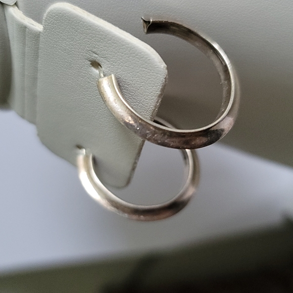 Sterling Silver Hoops - Picture 3 of 4